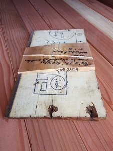 This sample of shiplap house siding was matched and milled to the customers specs.