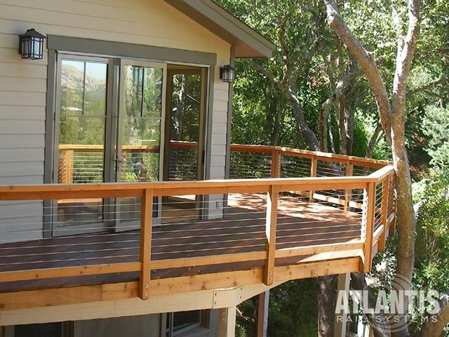 Redwood Deck Railing Systems