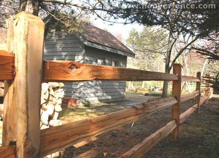 Treated fence posts Treated fence posts