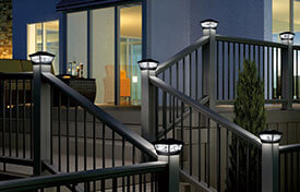 Deck Lighting Outdoor Products Low Voltage Led Solar Post Caps