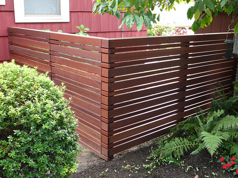Modern Horizontal Fencing J W Lumber