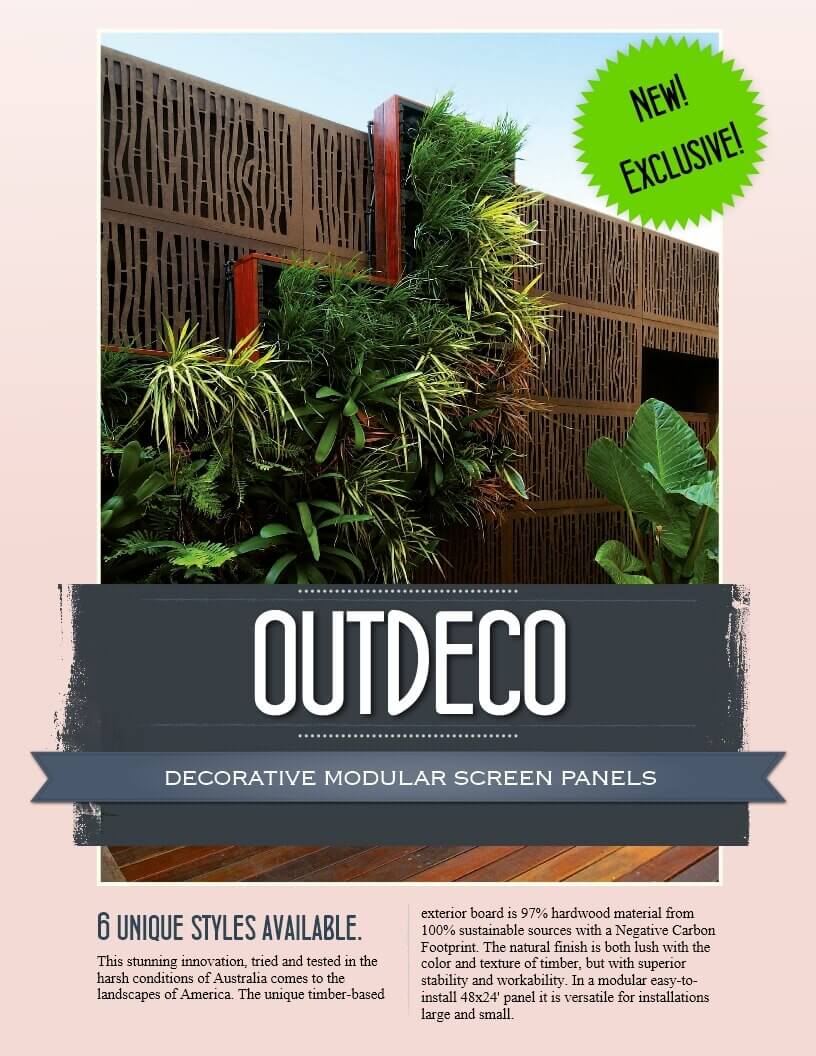 NEW! Outdeco Screen Panels