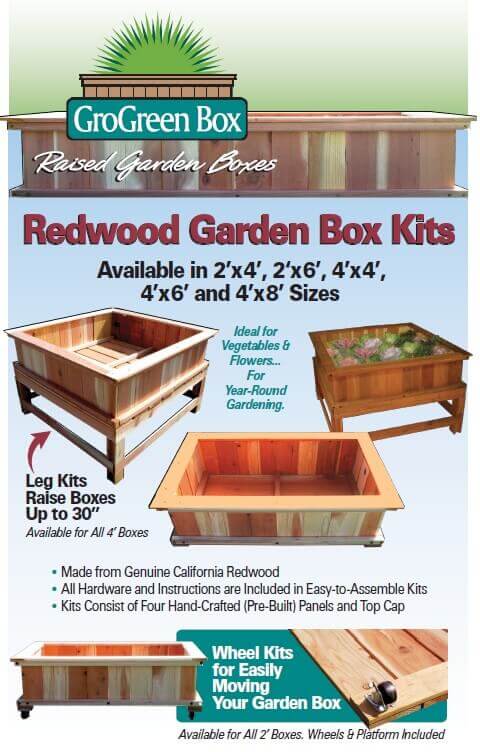 Redwood Garden Boxes