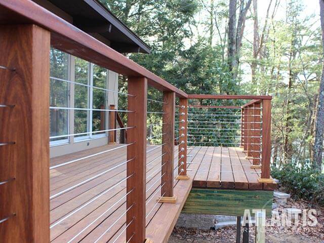 Cedar Deck Railing System for a Robust Wood Porch or Deck