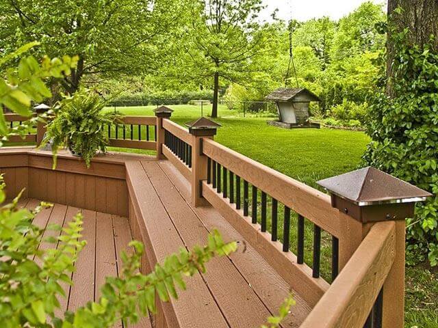 Cedar Deck Railing System for a Robust Wood Porch or Deck