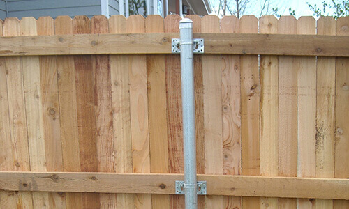 Wood Fence Post Options Metal Fence Posts