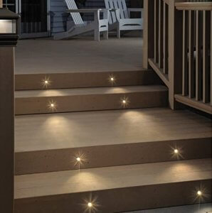 Vision Home Deck and Stair LED Light Aluminum 2.4-in x 3.2-in